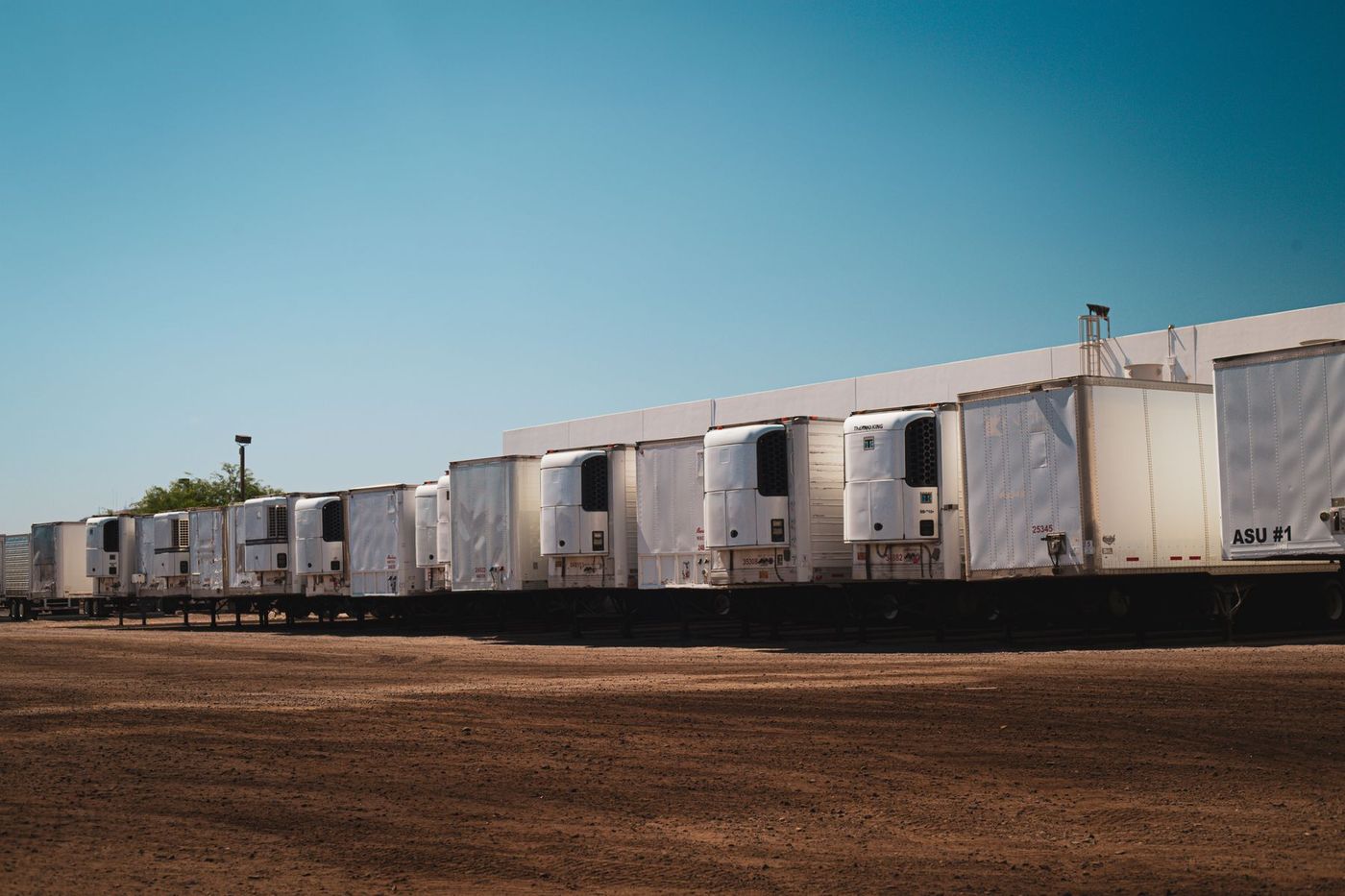 Kandys freight trucks in the yard